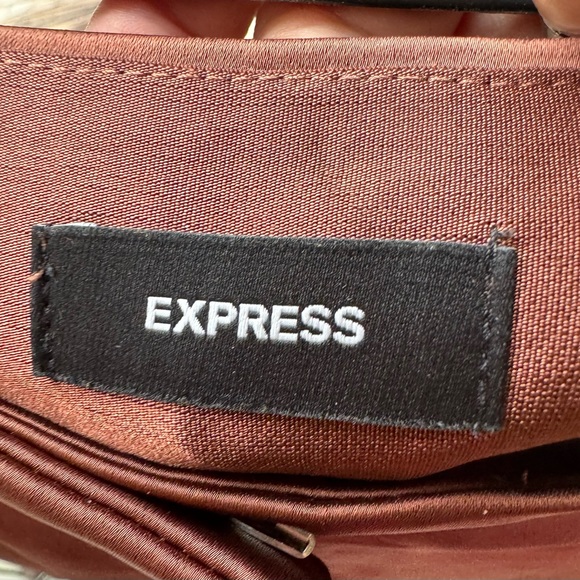 Satin chocolate cargo pants EXPRESS - Picture 6 of 13